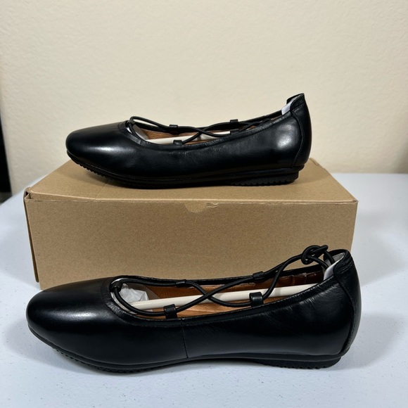 New Josef Seibel black ballet flat shoes 37 - Picture 5 of 6